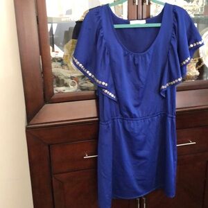 Mink Pink blue a bit of white marks inside dress